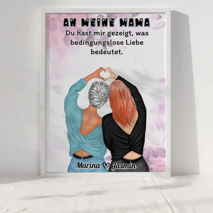 Mama Tochter Spruch Poster An Mama Bedingungslose Liebe Viele Optionen