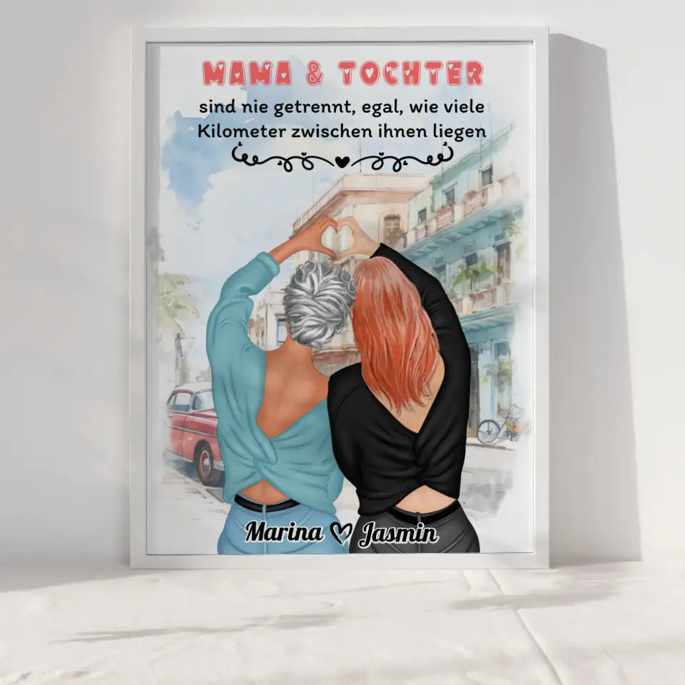 Mama Tochter Spruch Poster Nie getrennt