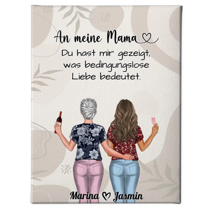 Mama Leinwand An Mama Bedingungslose Liebe Boho Viele Optionen