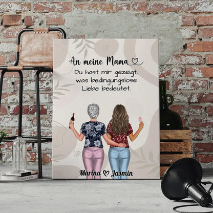 Mama Leinwand An Mama Bedingungslose Liebe Boho Viele Optionen