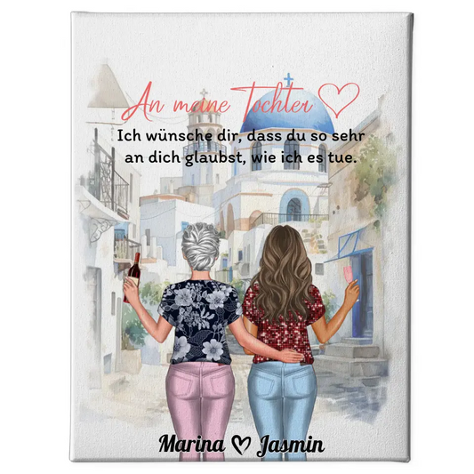 Personalisierte Mama Leinwand An meine Tochter Viele Optionen