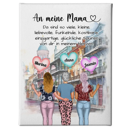 Leinwand für Mamas Unsere Mama Liebe und Stärke