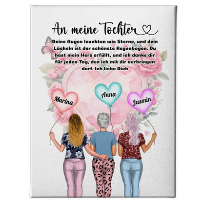 Leinwand für Mamas Unsere Mama Stern Für 2 bis 4 Töchter