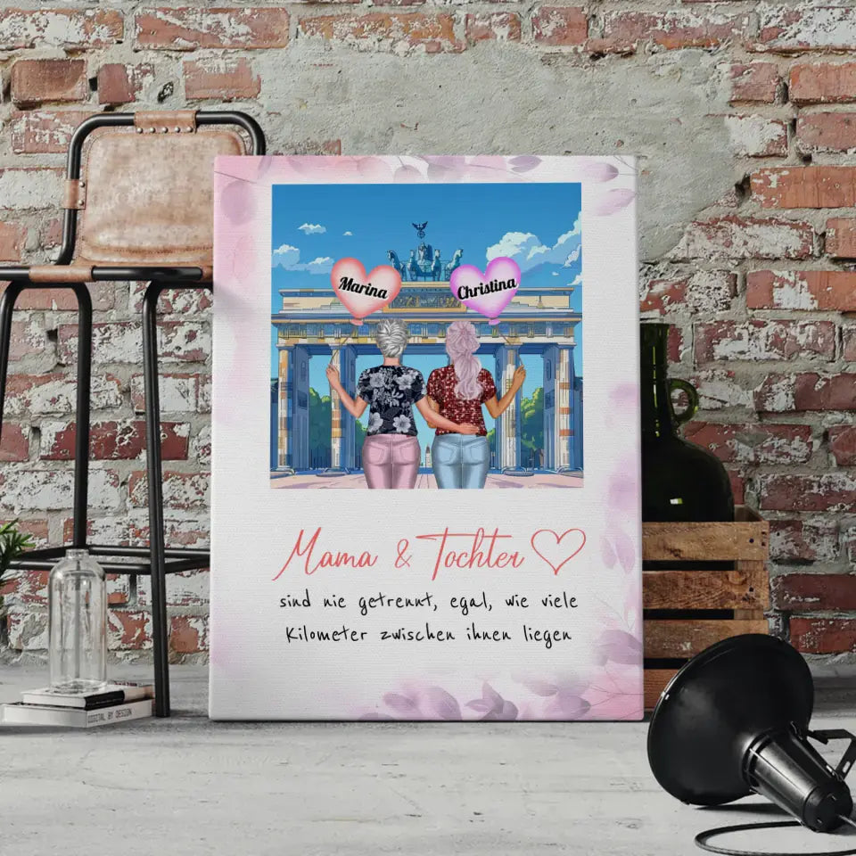 Personalisierte Leinwand An Mama All Deine Liebe Disko Party