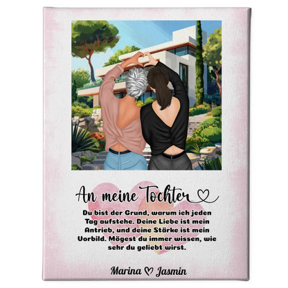 Personalisierte Mama Leinwand An Tochter Deine Liebe Villa