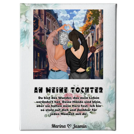 Personalisierte Leinwand An Tochter Du bist das Wunder Altstadt 1