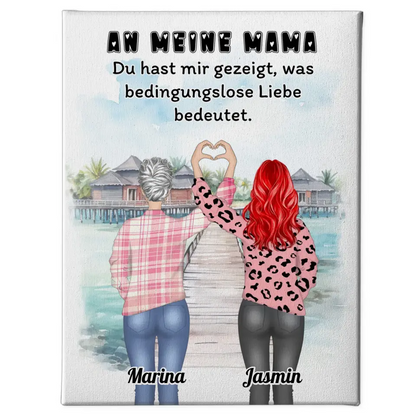 Leinwand Mama An Mama Bedingungslose Liebe Viele Optionen 1