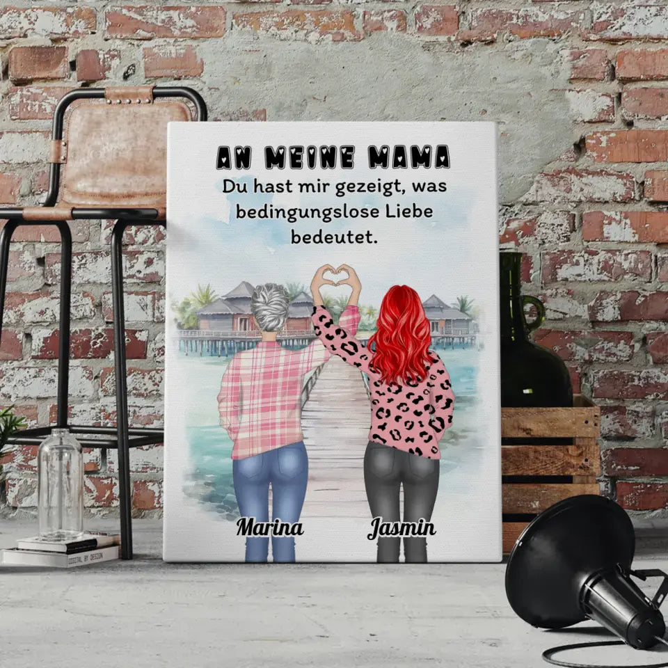 Leinwand Mama An Mama Bedingungslose Liebe Viele Optionen 4