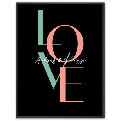 Personalisiertes Liebesposter LOVE Mit Namen