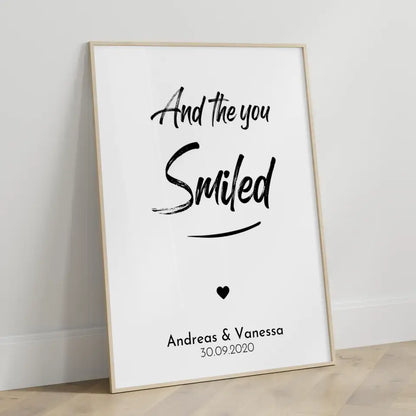 Personalisiertes Liebesposter Ti Amo Ich Liebe Dich Italienisch Mit Namen und Datum