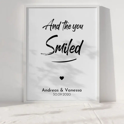 Personalisiertes Liebesposter Ti Amo Ich Liebe Dich Italienisch Mit Namen und Datum