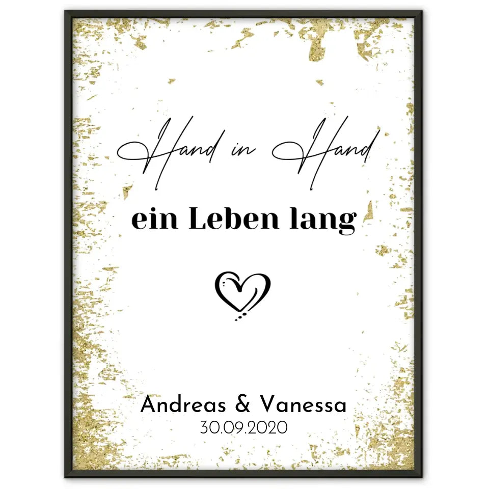 Personalisiertes Liebesposter Gesucht und Gefunden Mit Namen und Datum