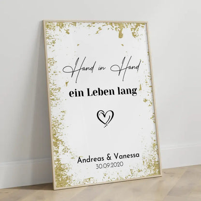 Personalisiertes Liebesposter Gesucht und Gefunden Mit Namen und Datum