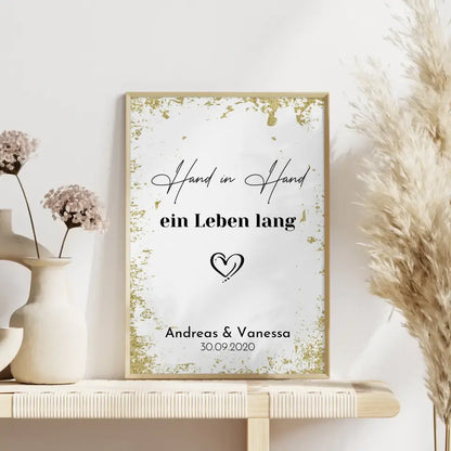 Personalisiertes Liebesposter Gesucht und Gefunden Mit Namen und Datum