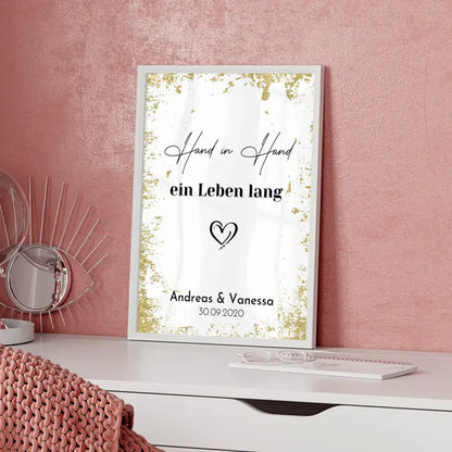 Personalisiertes Liebesposter Gesucht und Gefunden Mit Namen und Datum