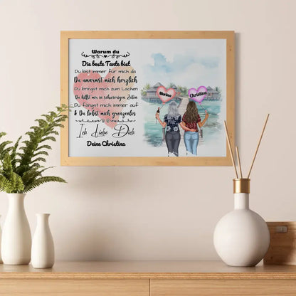 Poster Warum du die beste Tante bist Personalisiert