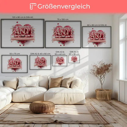 Rosenherz Poster für Tante Unsere Welt