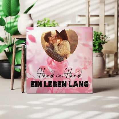 Foto Leinwand Paare für Valentinstag mit Foto