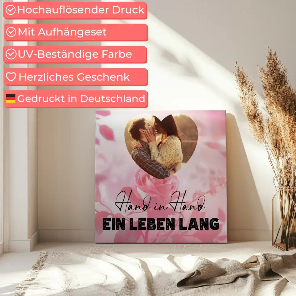 Foto Leinwand Paare für Valentinstag mit Foto