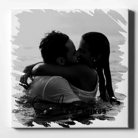 Foto Leinwand für Verliebte für Valentinstag Mit Foto