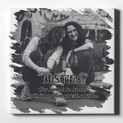 Foto Leinwand Beste Freundin Zum Geburtstag mit Wunschtext