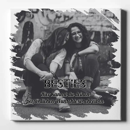 Foto Leinwand Beste Freundin Zum Geburtstag mit Wunschtext