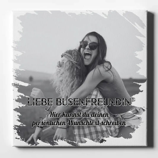 Beste Freundin Leinwand Zum Geburtstag 1 Foto & Wunschtext