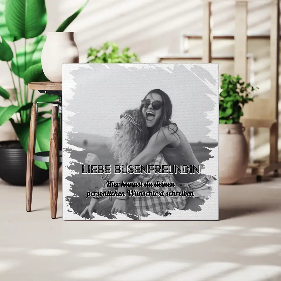 Beste Freundin Leinwand Zum Geburtstag 1 Foto & Wunschtext