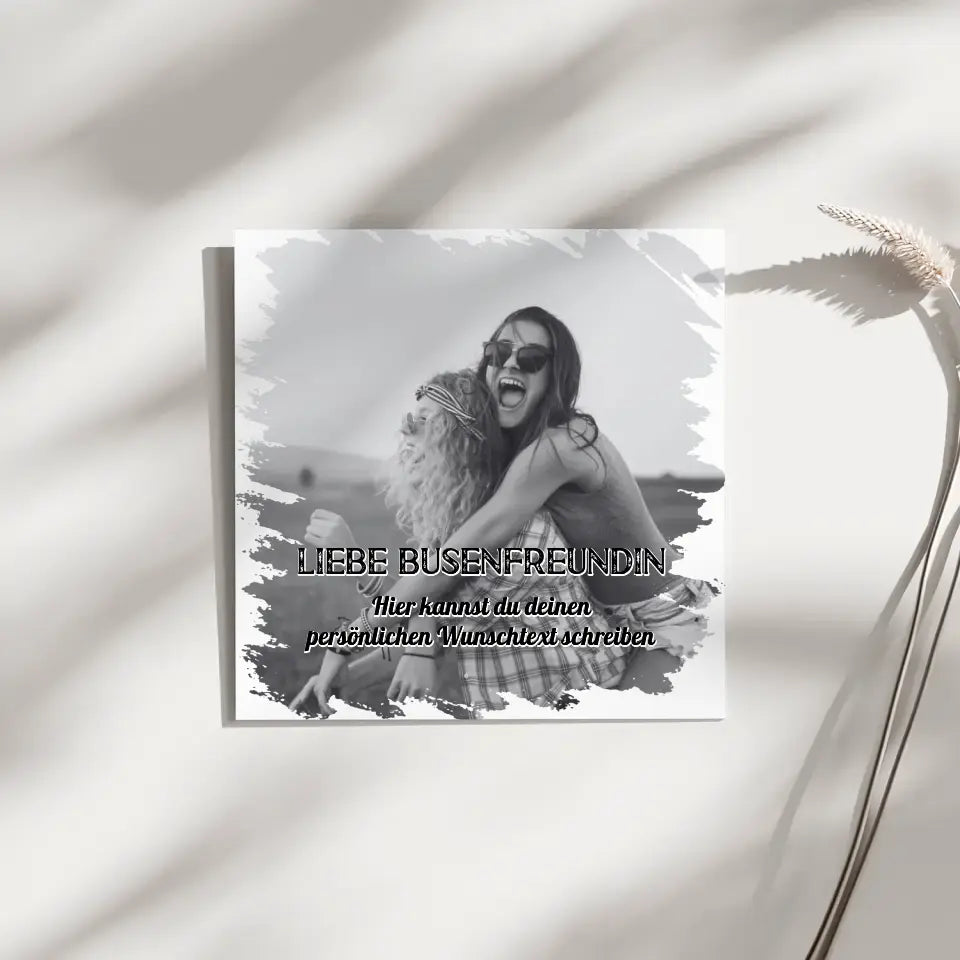 Beste Freundin Leinwand Zum Geburtstag 1 Foto & Wunschtext