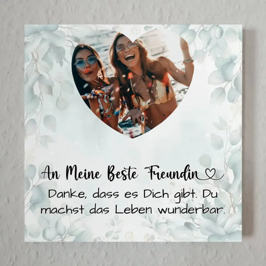 Personalisiertes Fotoboard Beste Freundin Zum Geburtstag