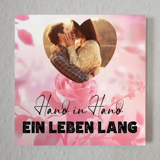 Magnetisches Fotoboard Paare für Valentinstag mit Foto