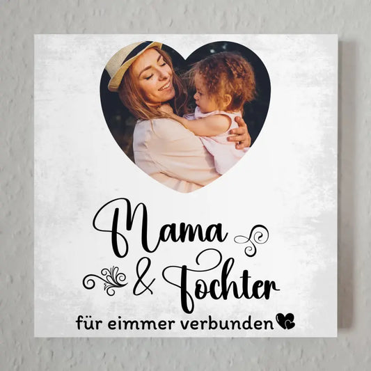 Fotoboard magnetisch Mama für Muttertag Für Herz Foto und Wunschtext