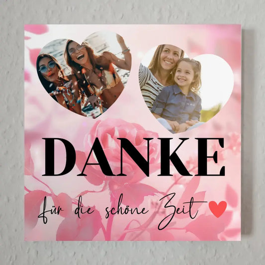 Magnet Fotoboard Beste Freundin Zum Geburtstag mit 2 Fotos