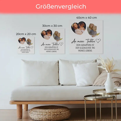 Fotoboard Mama für Muttertag mit 2 Fotos und Wunschtext