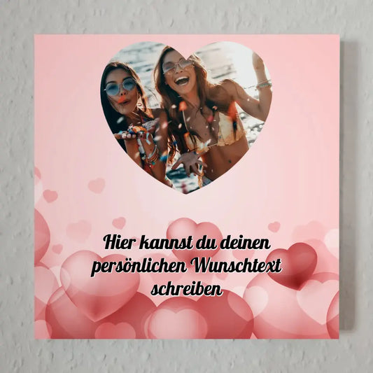 Magnetisches Fotoboard Schwester Zum Geburtstag mit Foto