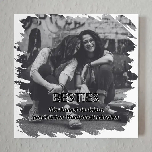 Magnetisches Fotoboard Beste Freundin Zum Geburtstag mit Wunschtext