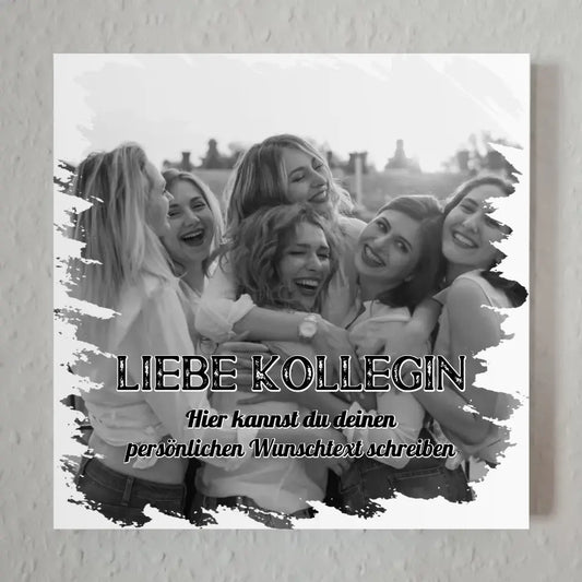 Fotoboard magnetisch Kollegin Verabschiedung 1 Foto & Wunschtext