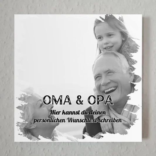 Fotoboard Personalisiert Oma für Muttertag 1 Foto & Wunschtext