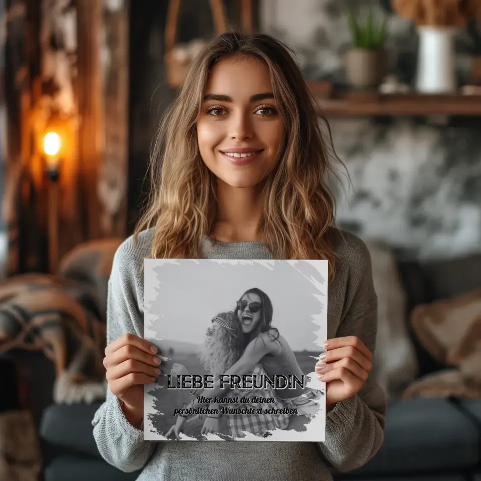 Magnetisches Foto Wandbild für Beste Freundin Zum Geburtstag