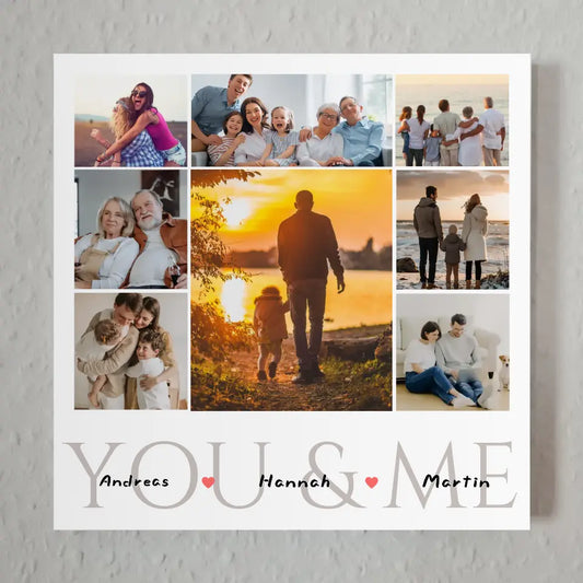 Personalisiertes Fotoboard Verlobte zur Verlobung 1 Foto & Wunschtext