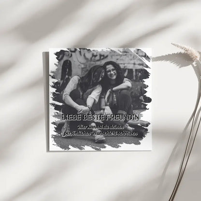 Magnetisches Wandbild für Beste Freundin Zum Geburtstag mit Wunschtext