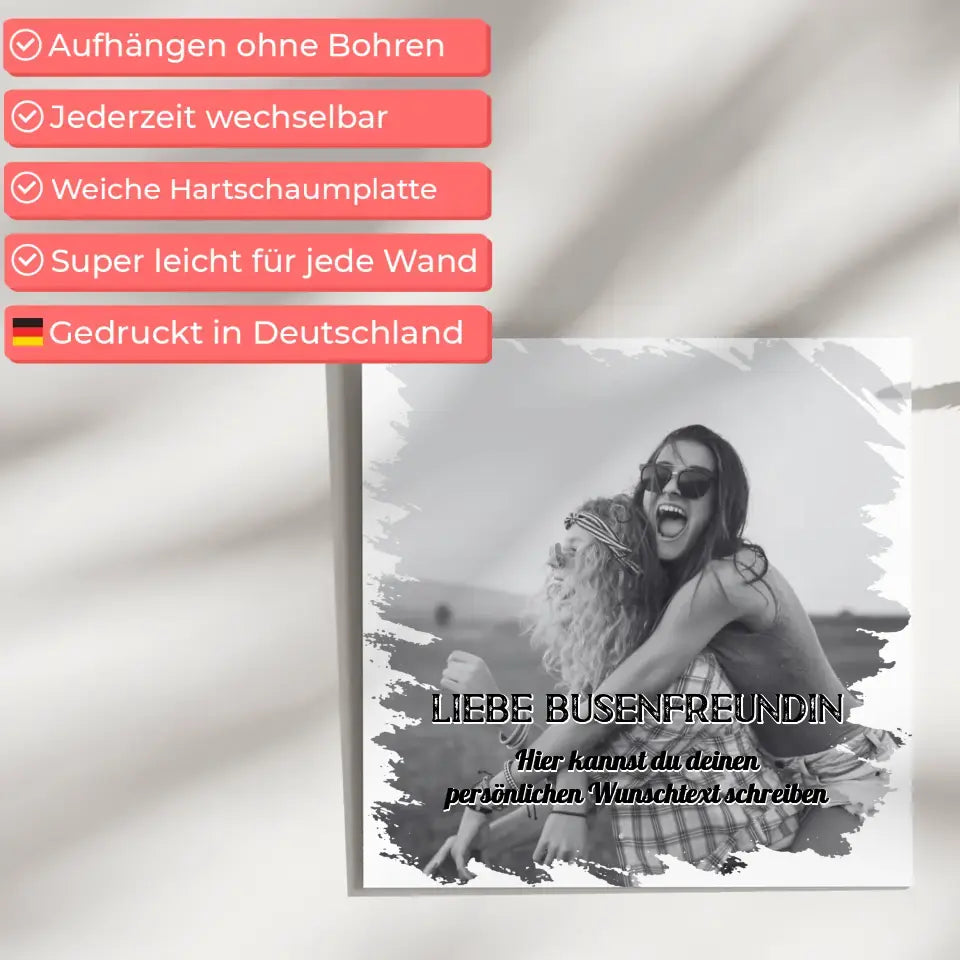 Magnet Fotoboard Beste Freundin Zum Geburtstag 1 Foto & Wunschtext