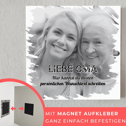 Foto auf Hartschaumplatte Oma für Muttertag 1 Foto & Wunschtext