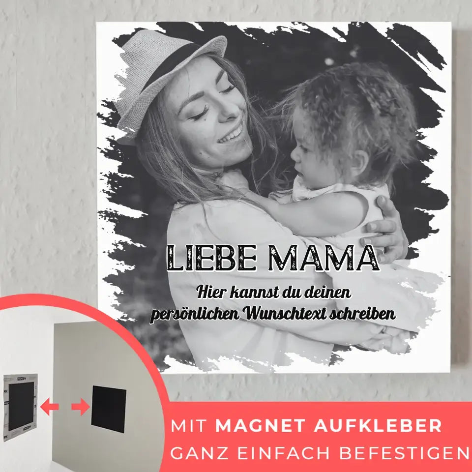 Magnet Fotoboard Mama für Muttertag 1 Foto & Wunschtext