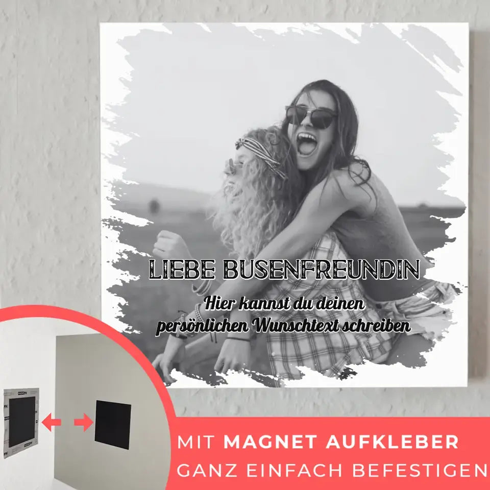 Magnet Fotoboard Beste Freundin Zum Geburtstag 1 Foto & Wunschtext