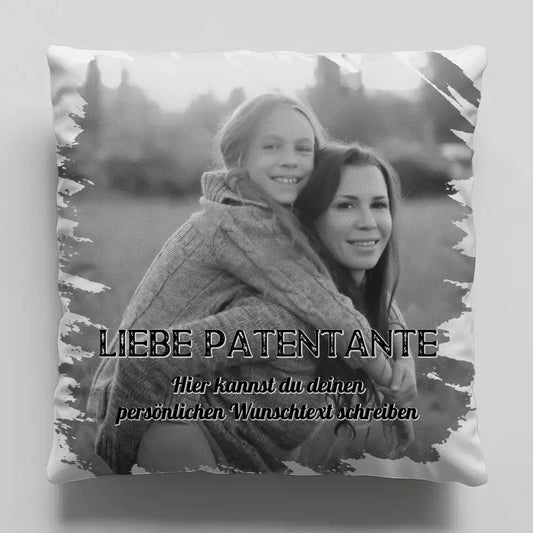 Foto Kissen Patentante 1 Foto & Wunschtext 1