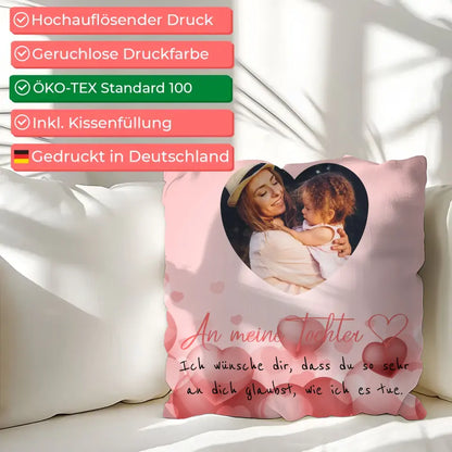 Foto Kissen Mama für Muttertag für Herz Foto Personalisiert