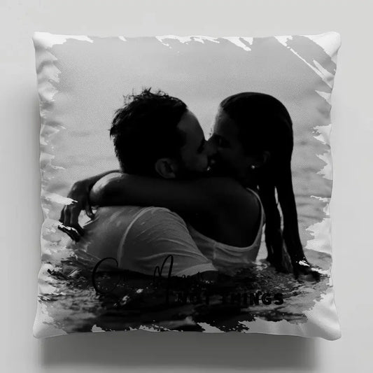 Foto Kissen Paare für Valentinstag Mit Foto und Wunschtext 1