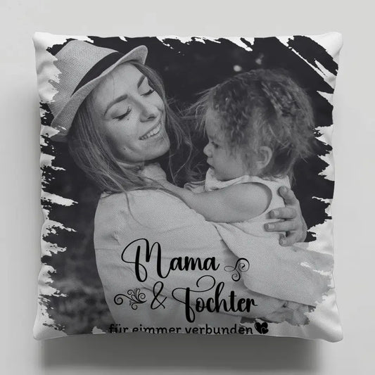 Personalisiertes Kissen Mama für Muttertag Mit Foto und Wunschtext