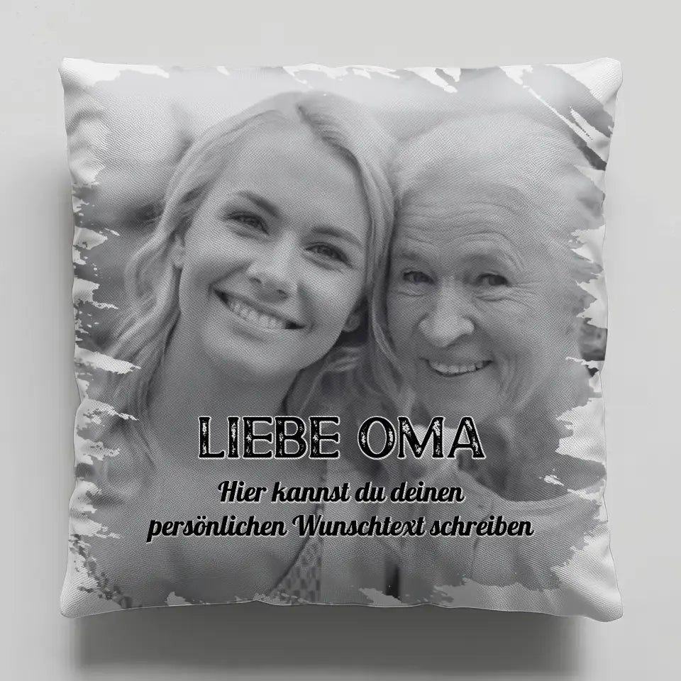 Kissen Personalisiert Oma für Muttertag 1 Foto & Wunschtext 6